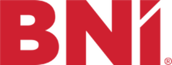 Logo BNI in rot auf transparentem Hintergrund.