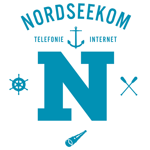Logo Nordeekom Telefonie und Internet in blau auf weißem Hintergrund.